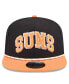 Фото #3 товара Men's Black/Orange Phoenix Suns Throwback Team Arch Golfer Snapback Hat