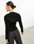 4th & Reckless knitted top with cut out detail in black