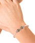 ფოტო #2 პროდუქტის EFFY® Diamond (3/4 ct. t.w.) and Tsavorite Accent Bangle Bracelet in 14k Rose Gold