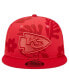 Фото #4 товара Men's Red Kansas City Chiefs Leafy 9FIFTY Snapback Hat