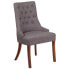 Фото #4 товара Hercules Paddington Series Gray Fabric Tufted Chair