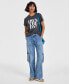 ფოტო #1 პროდუქტის Women's Crewneck Graphic T-Shirt, Created for Macy's