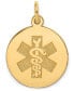 ფოტო #1 პროდუქტის Medical Info Disc Charm Pendant in 14k Gold