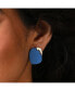 ფოტო #3 პროდუქტის Women's Blue Geometric Stud Earrings