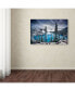 Фото #3 товара Trevor Cole 'Morning Blues' Canvas Art - 47" x 30" x 2"