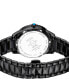 Women's Siena Swiss Quartz Black Stainless Steel Watch 37mm