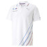 Фото #1 товара Puma Bmw Mms Team Short Sleeve Polo Shirt Mens White Casual 76332302