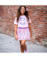 ფოტო #3 პროდუქტის Little and Big Girls Dance and Be Happy Short Sleeve T-Shirt