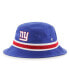 ფოტო #3 პროდუქტის Men's '47 Royal New York Giants Striped Bucket Hat