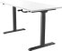 Euroseats Hand Crank Sit-Stand Desk 120x80 Black/White - фото #3