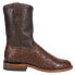 Tony Lama Monterey Ostrich Round Toe Cowboy Mens Brown Dress Boots EP3575