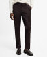 Фото #1 товара Men's Stretch Fabric Super Slim-Fit Suit Pants