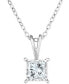 Diamond Princess 18" Pendant Necklace (1/2 ct. t.w.) in 14k White, Yellow, or Rose Gold