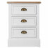 Nightstand Alexandra House Living White Brown 35 x 60 x 45 cm