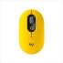 Фото #1 товара Logitech POP Mouse Kabellose Maus mit anpassbaren Emojis, Bluetooth, USB, Multi-Device Gelb