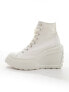 Фото #3 товара Converse Chuck 70 De Luxe Wedge trainer in white
