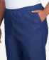 Plus Size Classic Denim Pull-On Straight-Leg Short Length Pants