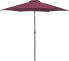 Beliani Parasol ogrodowy 270 cm burgundowy VARESE (85657)