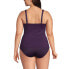 Plus Size Chlorine Resistant V-Neck Wrap Underwire Tankini Swimsuit Top Adjustable Straps