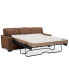 Фото #2 товара Ennia 82" Leather Queen Sleeper Sofa, Created for Macy's