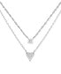 ფოტო #1 პროდუქტის Cubic Zirconia Heart 18" Layered Necklace, Created for Macy's