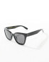 & Other Stories oversized square sunglasses in black