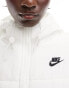 Nike classic puffer jacket in off white Sail/(Black), XL - фото #8