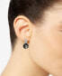 ფოტო #2 პროდუქტის Silver-Tone Color Crystal Drop Earrings, Created for Macy's