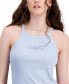 Juniors' Ribbed Graphic Tank