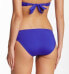 Фото #2 товара BECCA American Fit Laser Cut Out Womens Solid Blue Swimsuit Bikini Bottom Size S