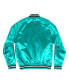 ფოტო #2 პროდუქტის Men's Turquoise San Antonio Spurs Hardwood Classics Throwback Wordmark Raglan Full-Snap Jacket