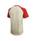 Фото #2 товара Men's Threads Cream, Red Kansas City Chiefs Super Bowl LVII Goal Line Stand Raglan T-shirt