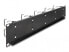 Фото #2 товара Delock 66919 - Cable management panel - Black - Metallic - Metal - 2U - 48.3 cm (19") - 88 mm