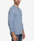 Фото #2 товара Men's Long Sleeve Brushed Jersey Henley T-shirt
