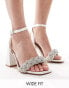 Be Mine Wide Fit Bridal Ada heeled sandals in ivory