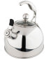 Фото #8 товара Stainless Steel 2.6-Quart Black Tea Kettle with Copper Handle