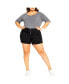 ფოტო #1 პროდუქტის Women's Short Hi Waist Short