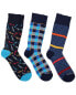 Фото #1 товара Unsimply Stitched Set Of 3 Crew Sock Men's