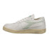 Фото #3 товара Diadora Mi Basket Row Cut Lace Up Mens White Sneakers Casual Shoes 176282-C9598