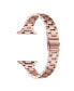 Фото #3 товара Sloan Skinny Rose Gold Plated Stainless Steel Alloy Link Band for Apple Watch, 42mm-44mm