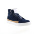 Фото #2 товара English Laundry Highfield ELH2030 Mens Blue Leather Lifestyle Sneakers Shoes 8