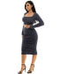 ფოტო #2 პროდუქტის Women's Lurex Eyelash Sweater Set 2piece dress