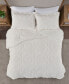 Фото #5 товара Arya Embroidered Medallion Faux Fur 3-Pc. Duvet Cover Set, Full/Queen