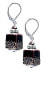 Elegant Clear Night earrings made of Lampglas ECU25 pearls