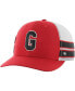 Фото #1 товара Men's Red Distressed Georgia Bulldogs Straight Eight Adjustable Trucker Hat