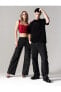 Фото #1 товара Джинсовые брюки Koton Kargo Straight Jean с Ярким Эффектом - Eve Jean