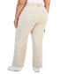 Фото #2 товара Trendy Plus Size Relaxed-Fit Straight-Leg Cargo Pants