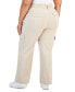 Фото #3 товара Trendy Plus Size Relaxed-Fit Straight-Leg Cargo Pants