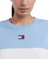 ფოტო #3 პროდუქტის Women's Colorblock Cotton Crop T-Shirt