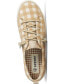 Фото #4 товара Women's Crest Vibe Gingham Canvas Sneakers, Created for Macy's